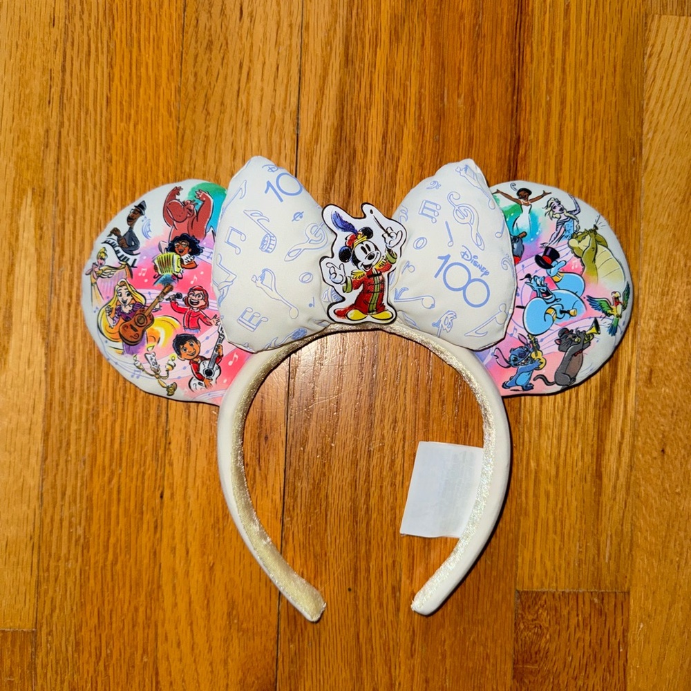 EXCELLENT Used Condition Disney Parks 100 Years Celebration Mickey Ears